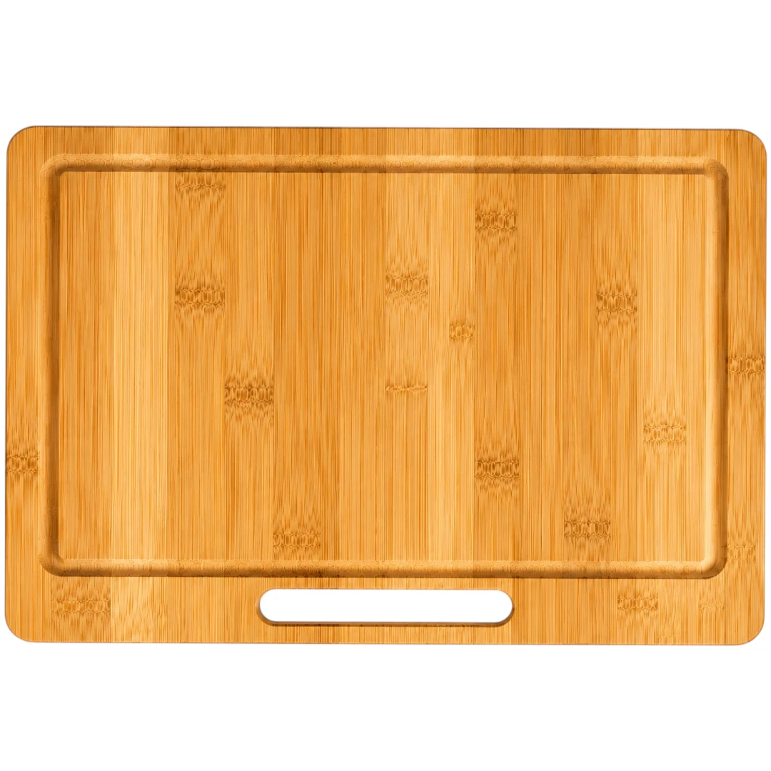 Antre Bamboo Cutting Board with Juice Groove and Handle