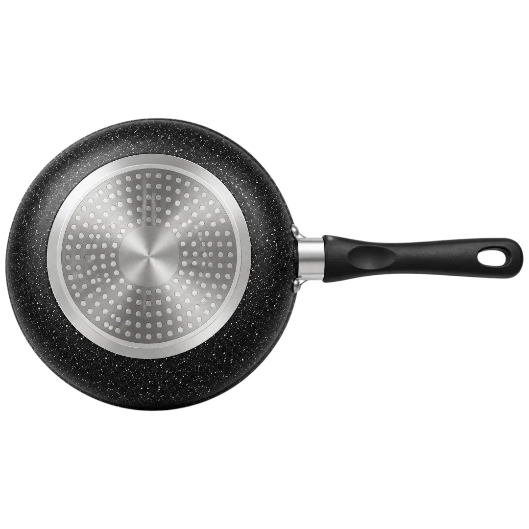 Antre Black Speckled Nonstick Frying Pan with Handle