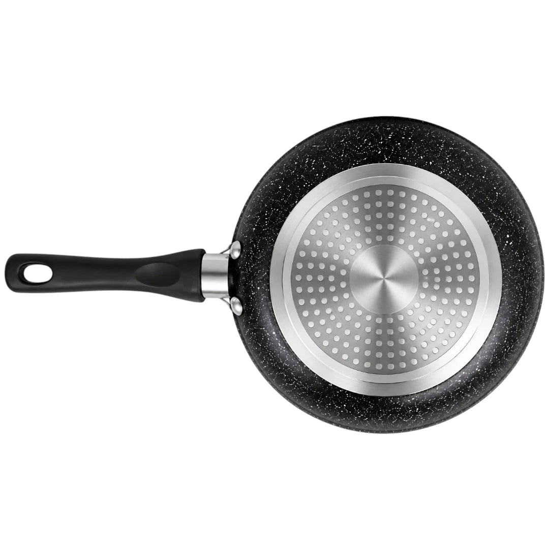 Antre Black Speckled Nonstick Frying Pan with Handle